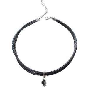 💥SOLD💥Chan Luu Braided Black Leather Choker